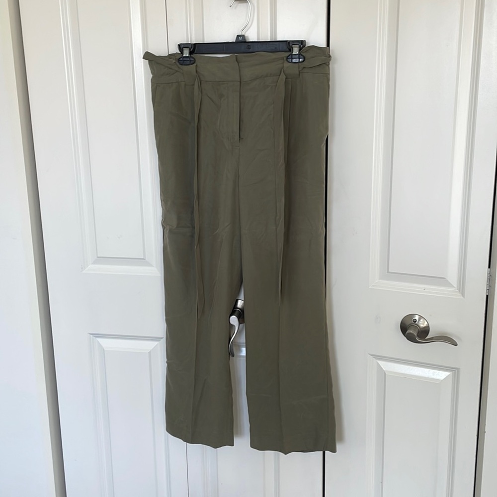 Green Paper Bag Pants